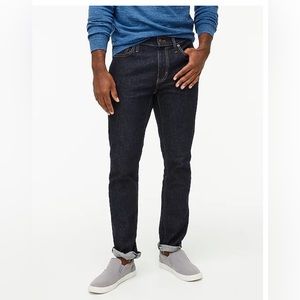 J Crew Mens Vintage Flex Slim Straight Jean, Resin Rinse Wash, 32W/34L